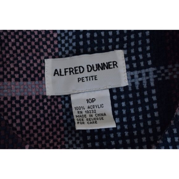 Vintage 80s Acrylic Plaid Boxy‎ Polyester Jacket size 10P - Picture 8 of 10